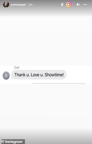 Aubrey Saget compartió este texto final de su padre en Instagram el domingo