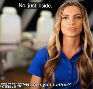 Cuando se le preguntó si ella es latina, la estrella de Below Deck respondió: 'No, solo adentro'