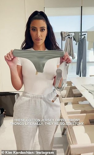 Dedicado: Kardashian se dedicó a crear, y publicitar, las colecciones aparentemente interminables de SKIMS, que van desde malla hasta boucle de alambre.