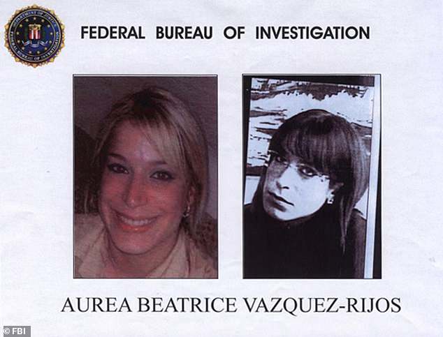 En 2013, los agentes del orden público españoles actuaron siguiendo un aviso del FBI sobre la reina de belleza fugitiva Aurea Vázquez-Rijos (en la foto de arriba) y la arrestaron cuando bajaba de un avión en Madrid.