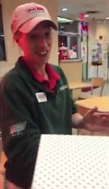Jackie, la trabajadora de Krispy Kreme
