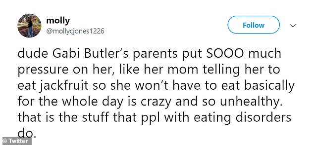 Preocupado: los momentos de preocupación para los espectadores incluyeron ver a la madre de Butler criticar lo que estaba comiendo