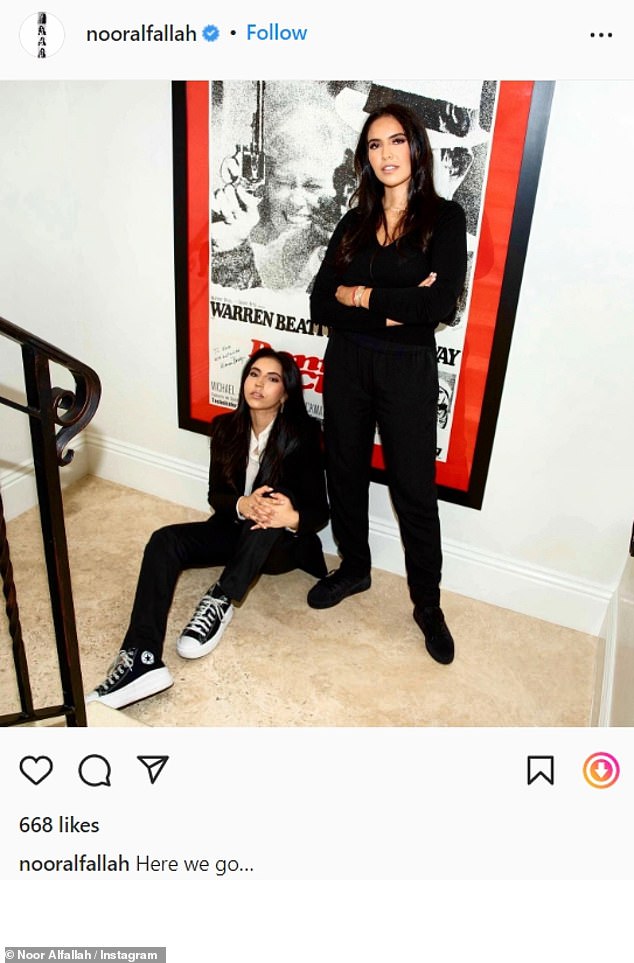 Está en la familia: Alfallah, junto con su hermana Remi, firmó un contrato de coproducción con el presidente de Imagine Entertainment, Brian Grazer, en 2021.