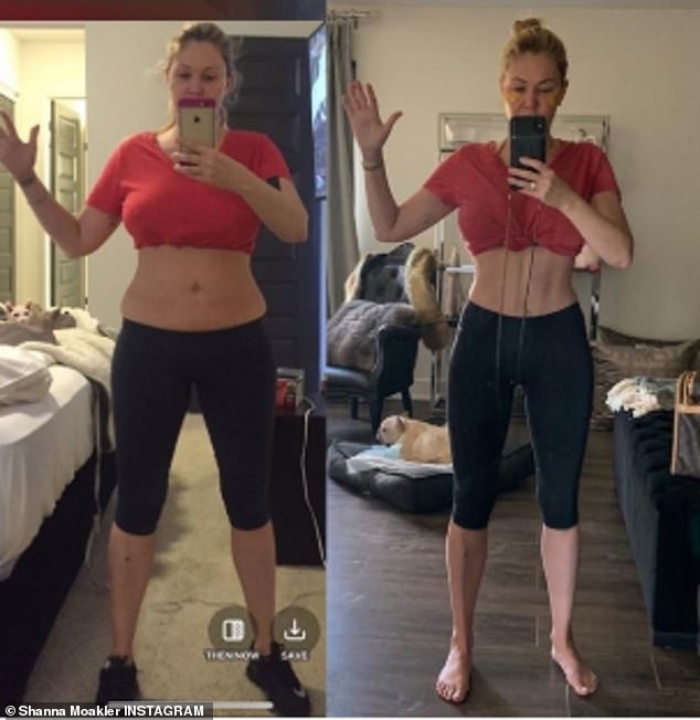 Su gran cambio: la veterinaria de Playboy, Shanna Moakler, compartió una impresionante foto de su cuerpo antes y después esta semana.