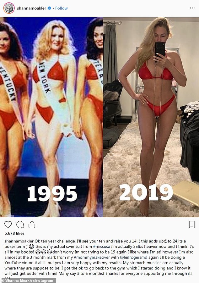 Guau: usó el traje de baño real de Miss USA el año pasado, tres meses después de la cirugía