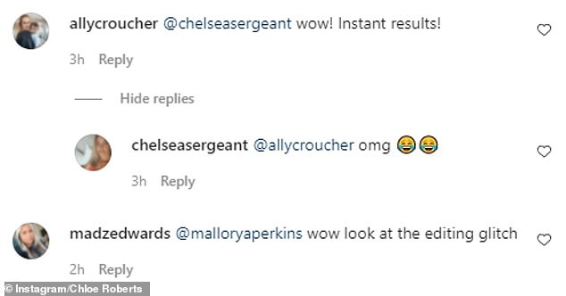 Comentario: los usuarios de Instagram se burlaron de la joven modelo por su video, y algunos especularon que usó un 