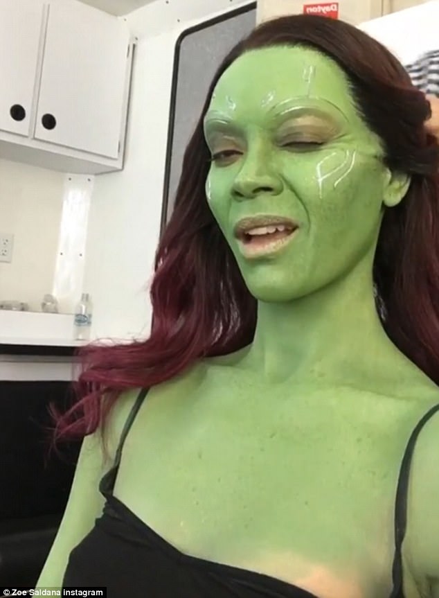 Naughty Girl: Saldana se divierte mucho metiéndose en su personaje de Gamora