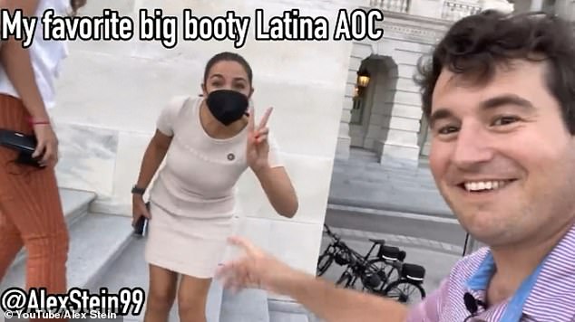 Alexandria Ocasio-Cortez fue acosada sexualmente por el notorio troll de derecha Alex Stein cuando se dirigía al Capitolio ayer.